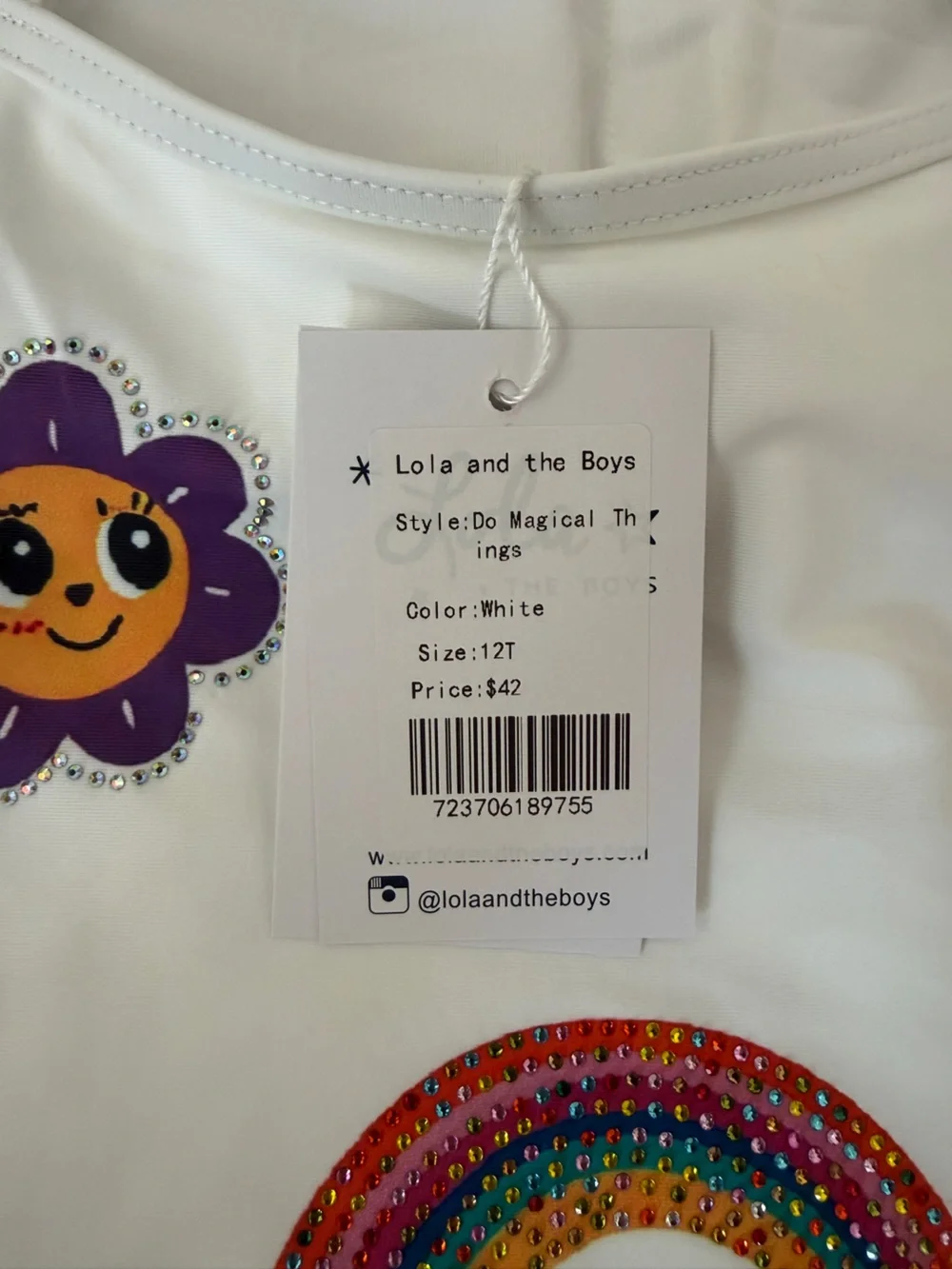 Lola & The Boys Do Magical Things White Girls' One-Piece Swimsuit